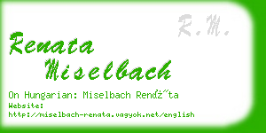 renata miselbach business card